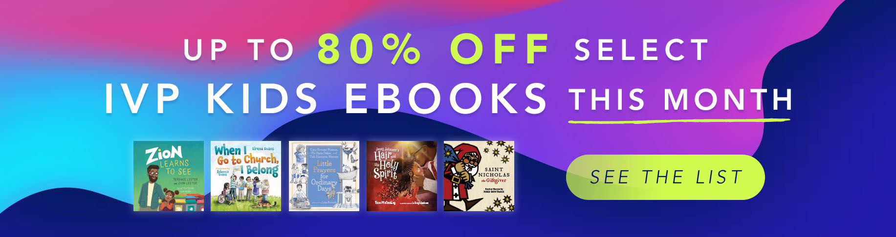 Up to 80% Off Select IVP Kids Ebooks the Month - See the List