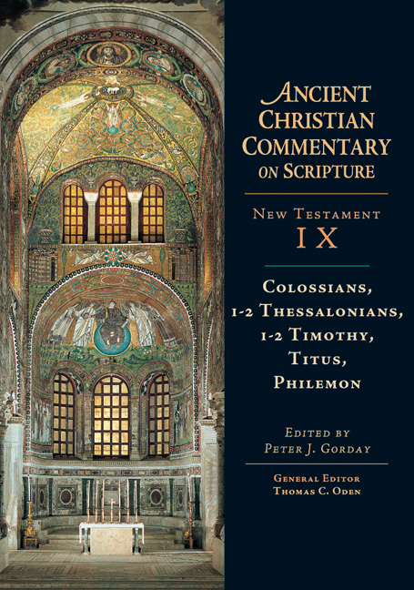 Colossians,　Titus,　1-2　1-2　Timothy,　Thessalonians,　Philemon　InterVarsity　Press